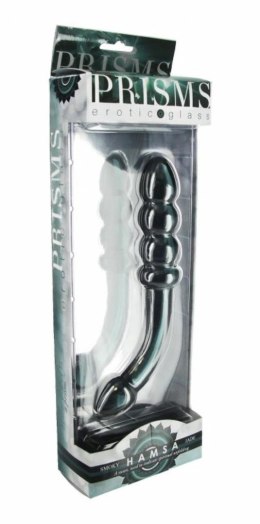 Hamsa Smoky Jade - Szklany model anatomiczny dwustronny G-Spot/Prostata