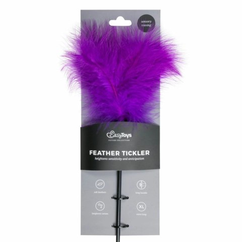 Loving Joy Purple Tickler Long - fioletowy piorko z długim uchwytem Loving Joy Purple Tickler Long - fioletowy piorko z długim uchwytem
