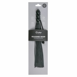 Ouch! Czarna silikonowa biczownica z ergonomicznym uchwytem 45 cm