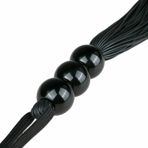 Ouch! Czarna silikonowa biczownica z ergonomicznym uchwytem 45 cm Ouch! Czarna silikonowa biczownica z ergonomicznym uchwytem 45 cm