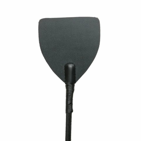 Ouch! Czarna skorzana batuta z metalowymi wykończeniami 45 cm Ouch! Czarna skorzana batuta z metalowymi wykończeniami 45 cm