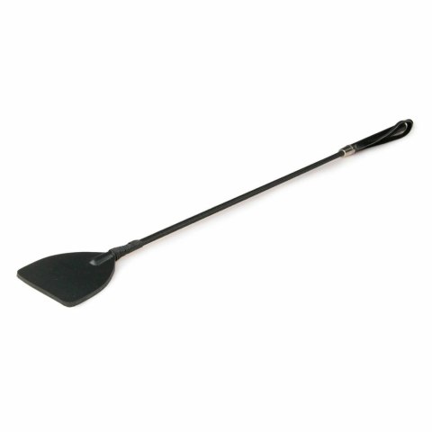 Ouch! Czarna skorzana batuta z metalowymi wykończeniami 45 cm Ouch! Czarna skorzana batuta z metalowymi wykończeniami 45 cm