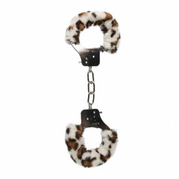 Rimba Kajdanki z Pluszem Leopard Elegance - Regulowane, Komfortowe