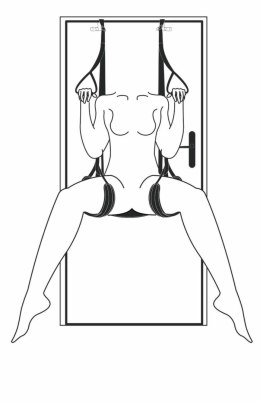 SINNER GEAR Leg & Bum Support Door Swing - Regulowana huśtawka do drzwi 150 kg