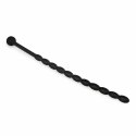 Sinner Gear Dilator silikonowy falisty, czarny, bezpieczny uchwyt