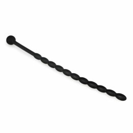 Sinner Gear Dilator silikonowy falisty, czarny, bezpieczny uchwyt