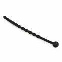 Sinner Gear Dilator silikonowy falisty, czarny, bezpieczny uchwyt