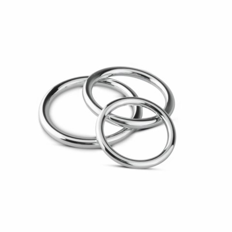 Sinner Gear Zestaw Metalowych Pierścieni Anatomicznych 3 Rozmiary