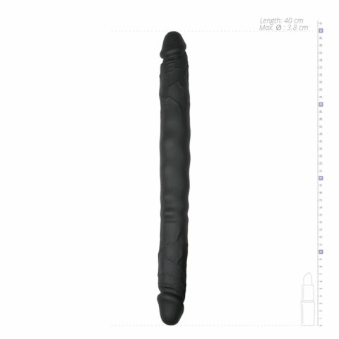 Sinner Gear model dwustronny silikonowy, elastyczny, czarny 40 cm Sinner Gear model dwustronny silikonowy, elastyczny, czarny 40 cm