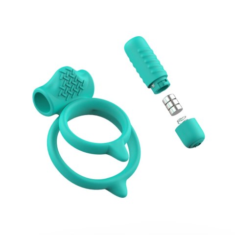 B Swish bcharmed Basic Plus Sea Foam - podwojny pierścień wibrujący silikonowy B Swish bcharmed Basic Plus Sea Foam - podwojny pierścień wibrujący silikonowy