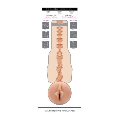 Fleshlight Girls Mia Malkova Lvl Up - model anatomiczny SuperSkin Fleshlight Girls Mia Malkova Lvl Up - model anatomiczny SuperSkin