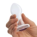 Glas Bling Bling - szklane akcesorium analne z kryształową bazą 8,9 cm