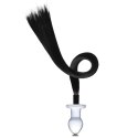 Glas Horse Tail szklany plug z dekoracyjnym ogonem, 7,6 cm