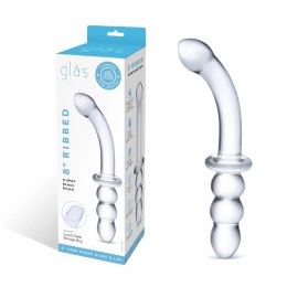 Glas Ribbed G-Spot - szklana anatomiczna forma dwustronna 20,3cm