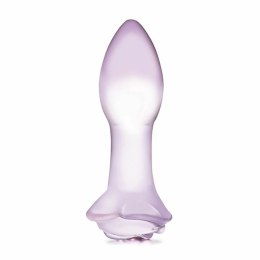 Glas Rosebud - szklany model intymny z rożową bazą, 12,7 cm