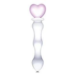 Glas Sweetheart - szklany model intymny z uchwytem w kształcie serca 20,3 cm