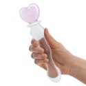 Glas Sweetheart - szklany model intymny z uchwytem w kształcie serca 20,3 cm
