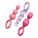 Satisfyer Booty Call Plugs Zestaw 3 silikonowych modeli Multi Color