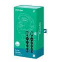 Satisfyer Love Beads Black - Zestaw 2 silikonowych sznurow w czerni
