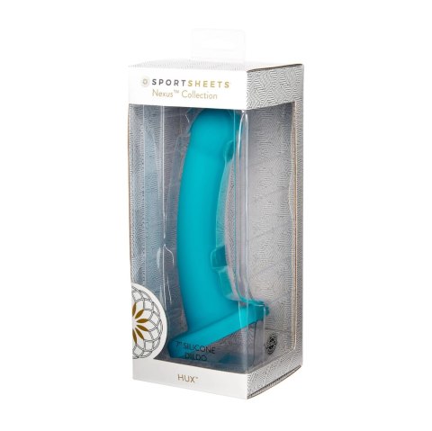 Sportsheets Nexus Hux Turquoise - silikonowy model z przyssawką 20,3 cm Sportsheets Nexus Hux Turquoise - silikonowy model z przyssawką 20,3 cm