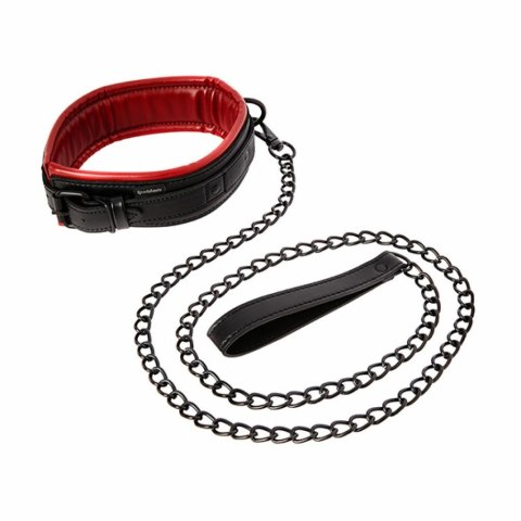Sportsheets Saffron Leash & Collar - komplet obroży i smyczy z ekoskory Sportsheets Saffron Leash & Collar - komplet obroży i smyczy z ekoskory