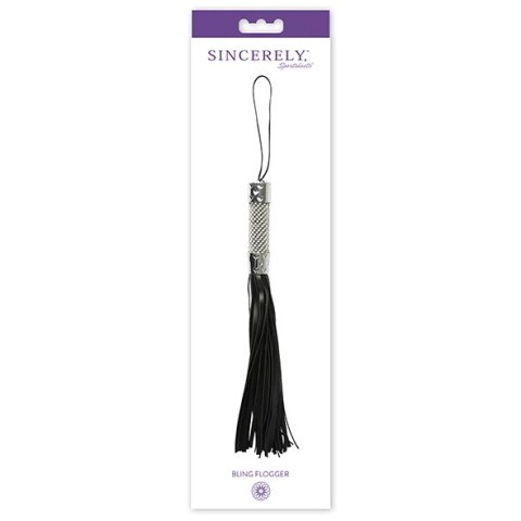 Sportsheets Sincerely Bling Flogger - ozdobny model z eko-skory, 31 cm Sportsheets Sincerely Bling Flogger - ozdobny model z eko-skory, 31 cm