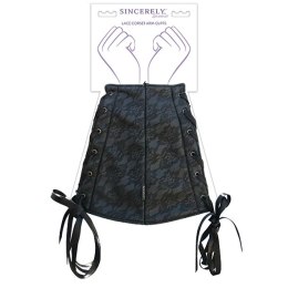 Sportsheets Sincerely Lace Corset Arm Cuffs - mankiety z koronką i sznurowaniem