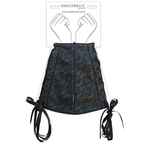 Sportsheets Sincerely Lace Corset Arm Cuffs - mankiety z koronką i sznurowaniem Sportsheets Sincerely Lace Corset Arm Cuffs - mankiety z koronką i sznurowaniem
