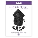 Sportsheets Sincerely Lace Cuffs - eleganckie kajdanki z miękką podszewką