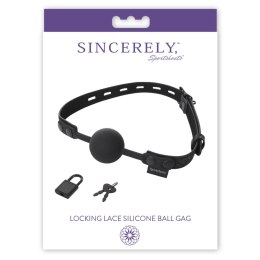 Sportsheets Sincerely Locking Lace silikonowy knebel kulkowy z zamkiem