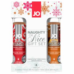 System JO Naughty or Nice Zestaw 2 Lubrykanty 30 ml Candy Cane & Gingerbread