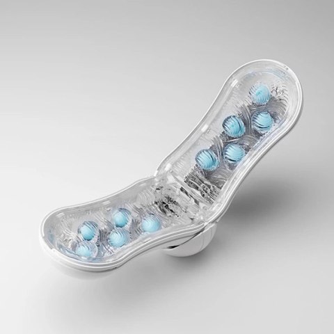 Tenga Flip Orb Blue Rush - Kompaktowa Maszyna Intymna z Kulami Masującymi Tenga Flip Orb Blue Rush - Kompaktowa Maszyna Intymna z Kulami Masującymi