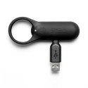 Tenga SVR Smart Vibe Ring Plus Black - silikonowy pierścień wibrujący