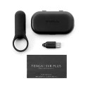 Tenga SVR Smart Vibe Ring Plus Black - silikonowy pierścień wibrujący