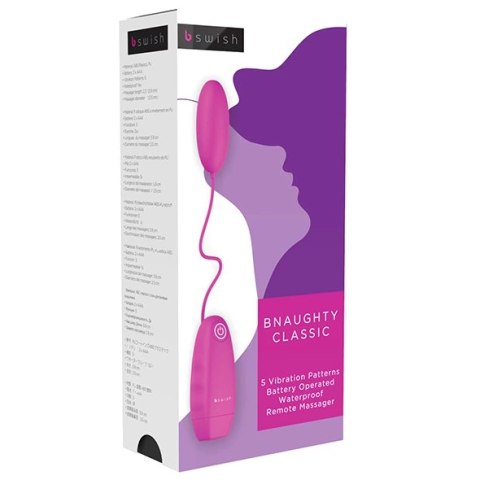 B Swish Bnaughty Classic Cerise - wodoodporna maszyna intymna 5 trybow B Swish Bnaughty Classic Cerise - wodoodporna maszyna intymna 5 trybow