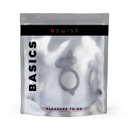 B Swish bcharmed Basic Slate silikonowy pierścień wibrujący 5 trybow