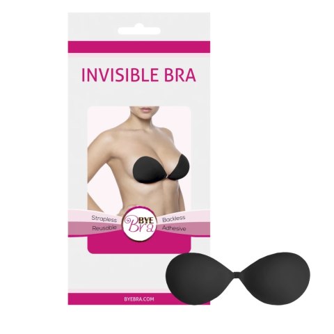 Bye Bra Invisible Bra Miseczka B Czarny - Biustonosz samonośny, wielokrotnego użytku Bye Bra Invisible Bra Miseczka B Czarny - Biustonosz samonośny, wielokrotnego użytku