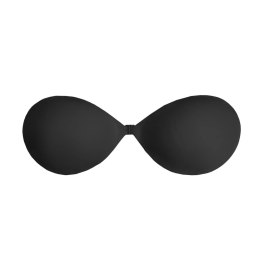 Bye Bra Invisible Bra Miseczka B Czarny - Biustonosz samonośny, wielokrotnego użytku