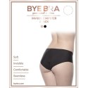 Bye Bra Invisible Hipster S 2-pack majtki bezszwowe nude & black