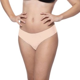 Bye Bra Invisible Thong L 2-pack - Bezszwowe stringi nude i czarne