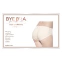 Bye Bra Padded Panties S Nude - Majtki modelujące z pianką, niski stan