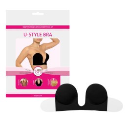 Bye Bra U-Style Bra B Czarny samoprzylepny biustonosz ze skrzydełkami