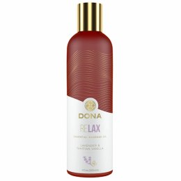 Dona Massage Oil Relax Lawenda & Wanilia Tahitańska 120ml, naturalny