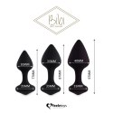 FeelzToys Bibi Black - Zestaw 3 anatomicznych wtyczek silikonowych