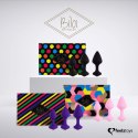 FeelzToys Bibi Black - Zestaw 3 anatomicznych wtyczek silikonowych