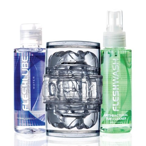 Fleshlight Quickshot Vantage Combo Pack - kompaktowy zestaw higieniczny