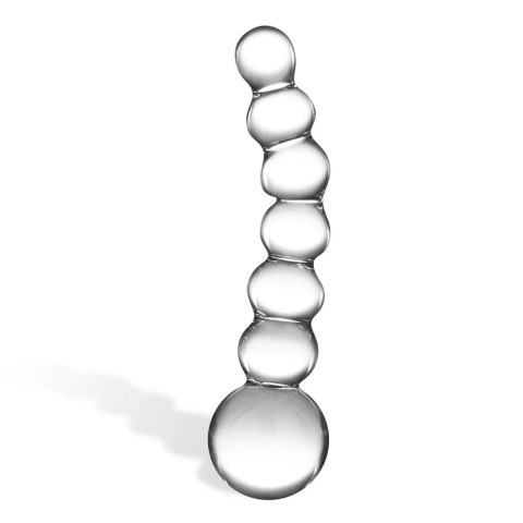 Glas Curved Beaded model - szklany aplikator z kulistą strukturą 12,5 cm