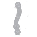Glas Curved G-Spot - szklany model anatomiczny, szkło borokrzemowe 15 cm