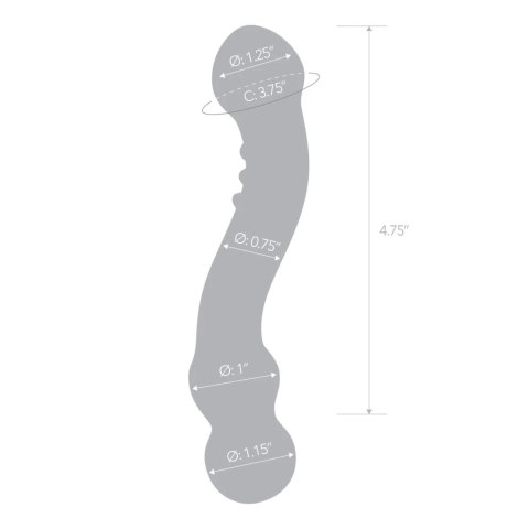 Glas Curved G-Spot - szklany model anatomiczny, szkło borokrzemowe 15 cm Glas Curved G-Spot - szklany model anatomiczny, szkło borokrzemowe 15 cm