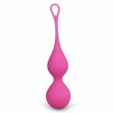 Layla Peonia Pink - dwie silikonowe kulki do ćwiczeń mięśni Kegla 140g